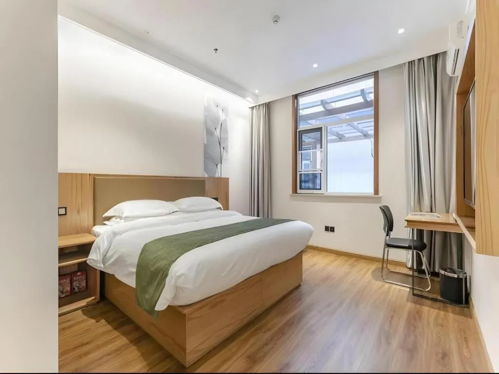 Bed in Green Tree Inn Tianjin Jinnan Linshijun University of Finance and Economics