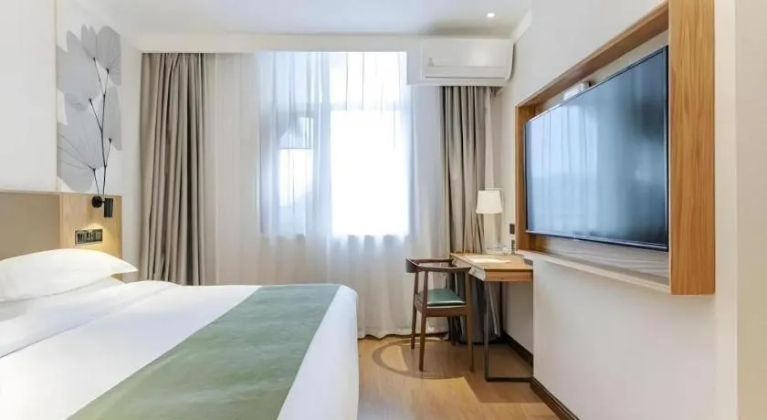 Bed in Green Tree Inn Tianjin Jinnan Linshijun University of Finance and Economics