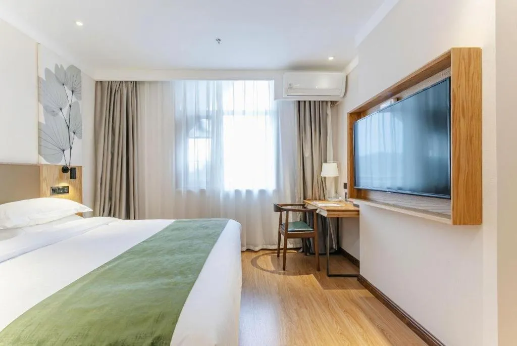 Bed in Green Tree Inn Tianjin Jinnan Linshijun University of Finance and Economics