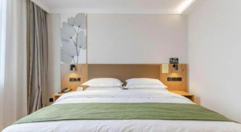 Bed in Green Tree Inn Tianjin Jinnan Linshijun University of Finance and Economics