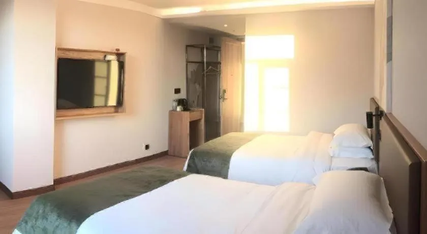 Bed in Green Tree Inn Tianjin Jinnan Linshijun University of Finance and Economics