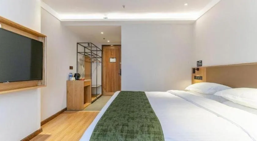 Bed in Green Tree Inn Tianjin Jinnan Linshijun University of Finance and Economics