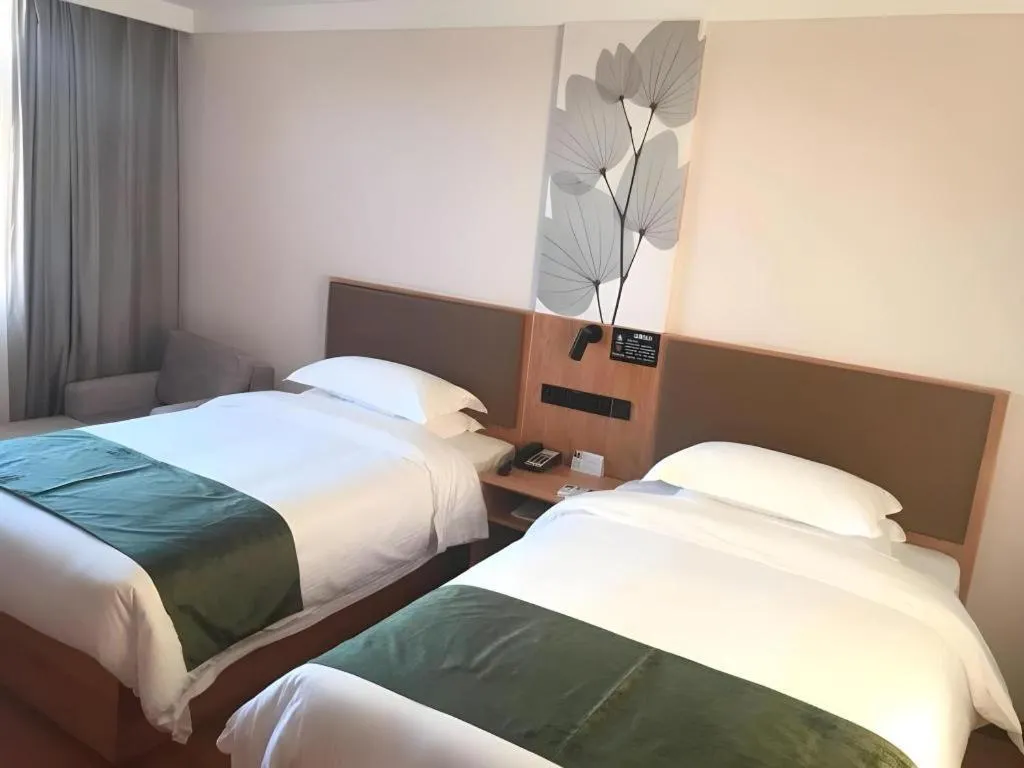 Bed in Green Tree Inn Tianjin Jinnan Linshijun University of Finance and Economics