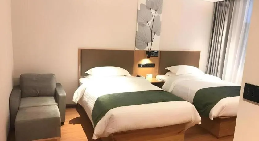 Bed in Green Tree Inn Tianjin Jinnan Linshijun University of Finance and Economics