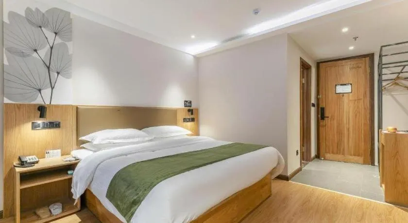 Bed in Green Tree Inn Tianjin Jinnan Linshijun University of Finance and Economics
