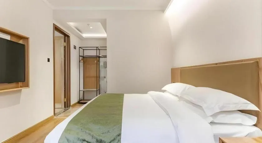 Bed in Green Tree Inn Tianjin Jinnan Linshijun University of Finance and Economics