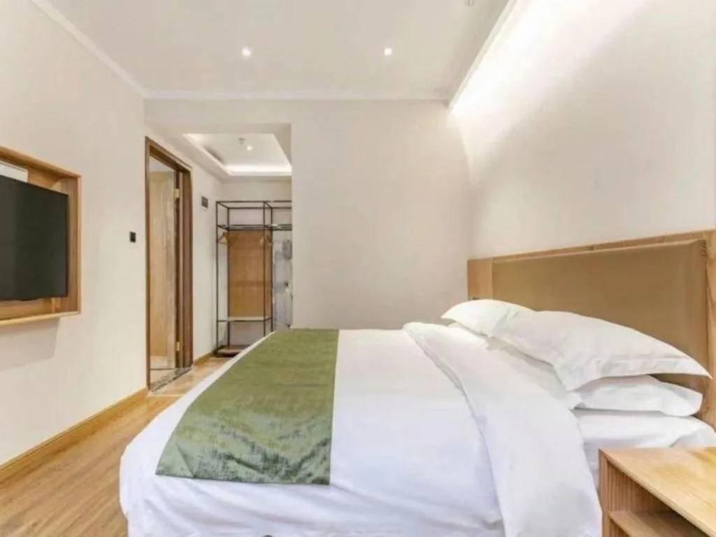 Bed in Green Tree Inn Tianjin Jinnan Linshijun University of Finance and Economics