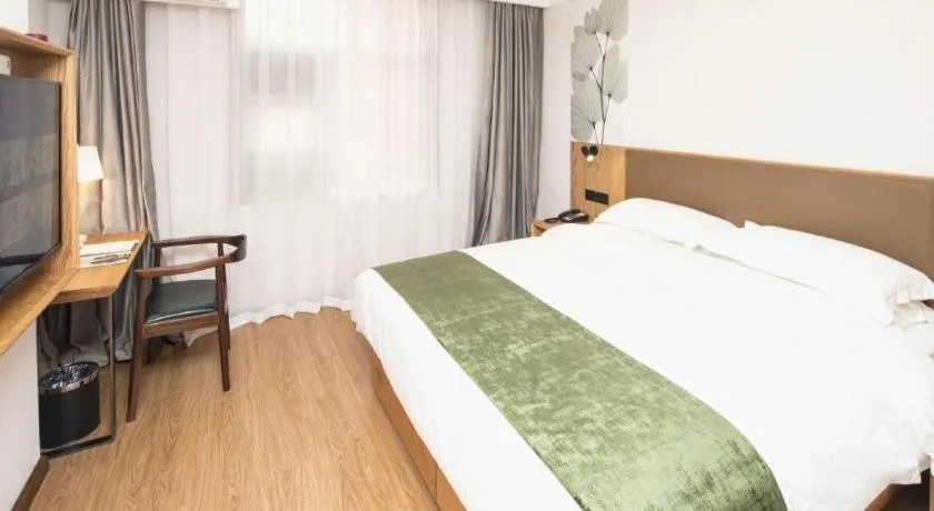 Bed in Green Tree Inn Tianjin Jinnan Linshijun University of Finance and Economics