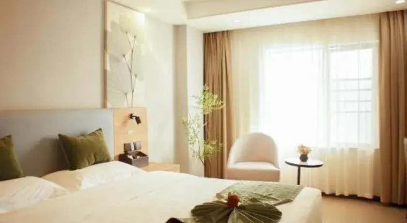 Bed in GreenTree Inn Express Hainan Haikou Haixiu Zhong Road Bed in GreenTree Inn Express Hainan Haikou Haixiu Zhong Road