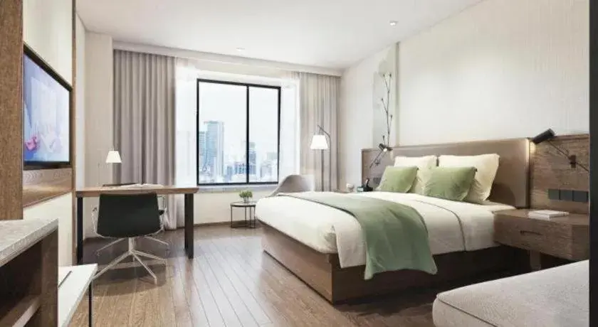 Bed in GreenTree Inn Express Hainan Haikou Haixiu Zhong Road Bed in GreenTree Inn Express Hainan Haikou Haixiu Zhong Road