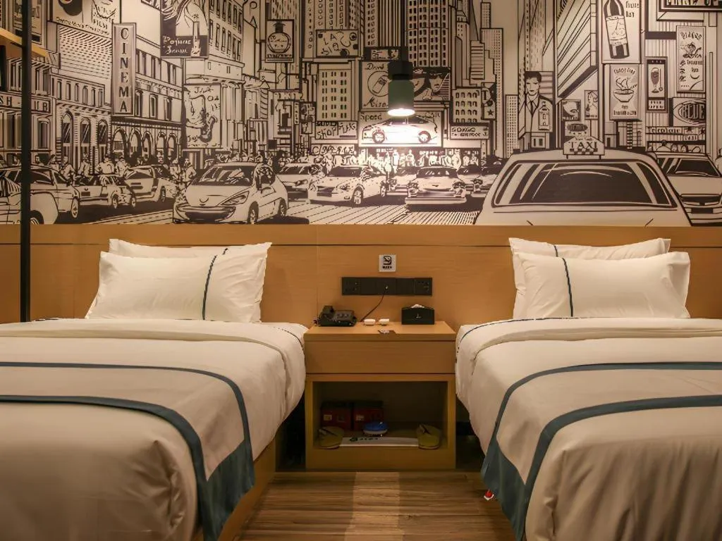 Bed in City Comfort Inn Wuhan Jianghan Road Xunlimen Metro Station