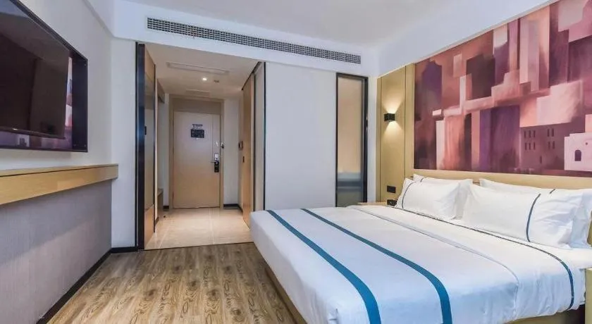 Bed in City Comfort Inn Chongqing Pengshui Yujing Jiangshan