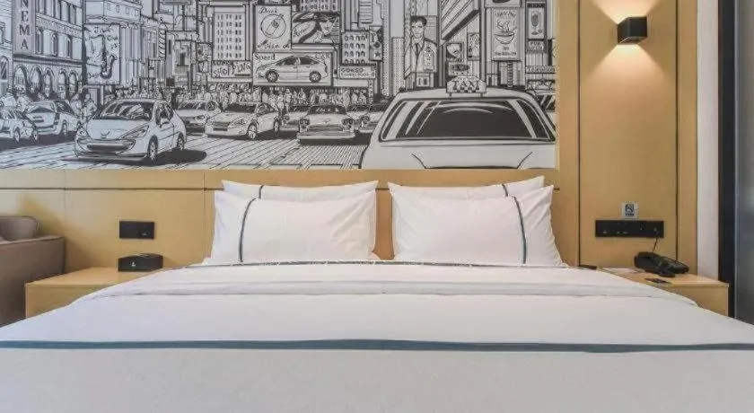 Bed in City Comfort Inn Chongqing Pengshui Yujing Jiangshan
