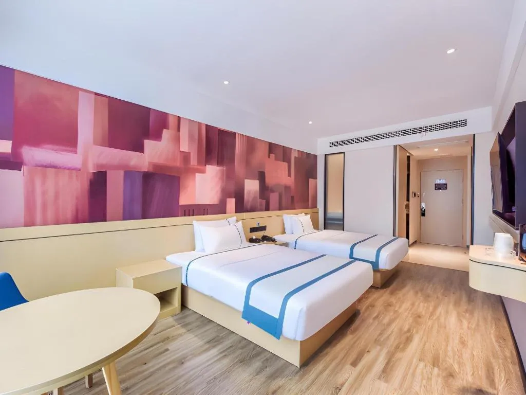 Bed in City Comfort Inn Chongqing Pengshui Yujing Jiangshan