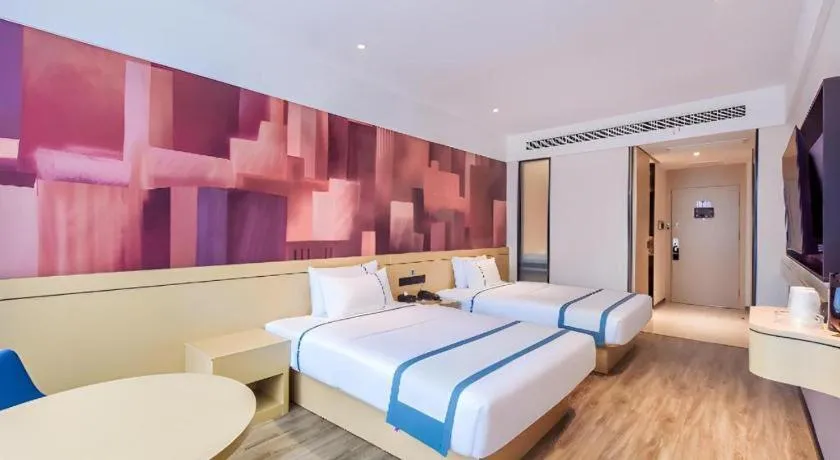 Bed in City Comfort Inn Chongqing Pengshui Yujing Jiangshan