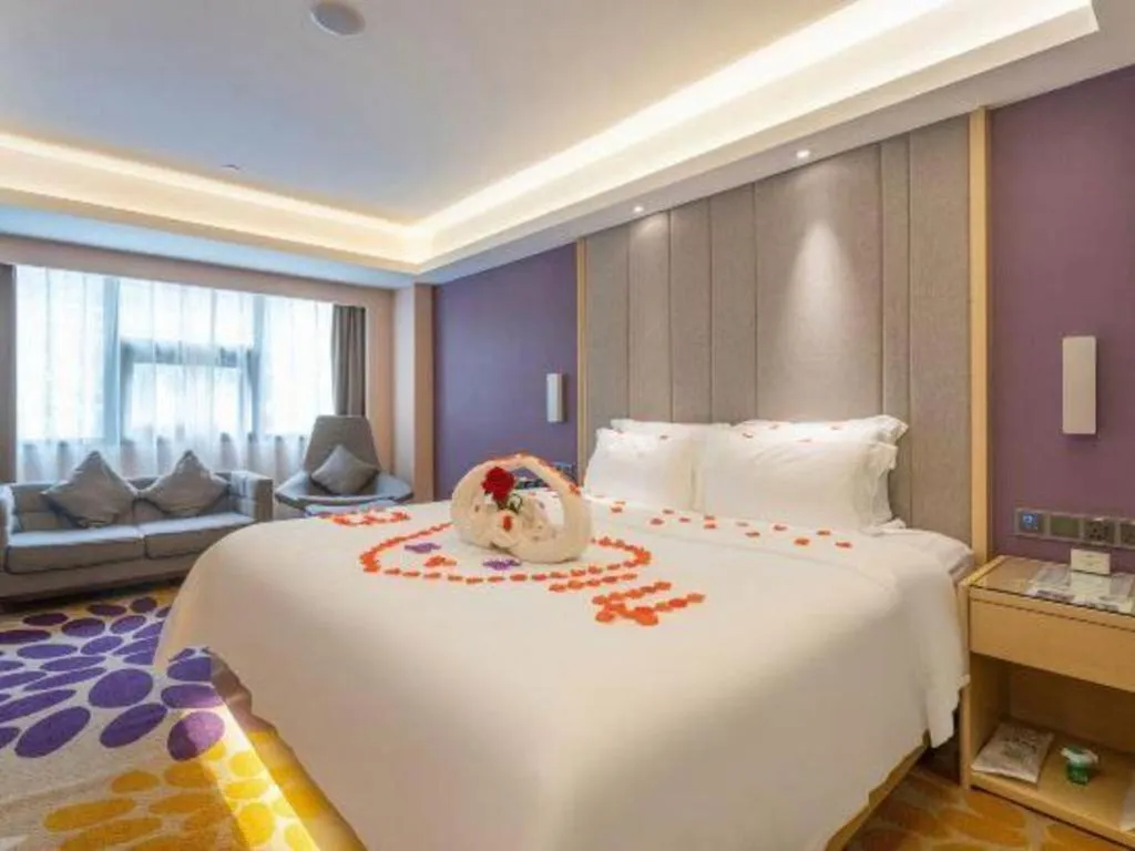 Bed in Lavande Hotel Chongqing Nanping Walking Street Wanda Plaza