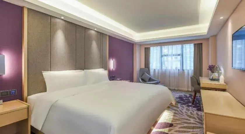 Bed in Lavande Hotel Chongqing Nanping Walking Street Wanda Plaza Bed in Lavande Hotel Chongqing Nanping Walking Street Wanda Plaza