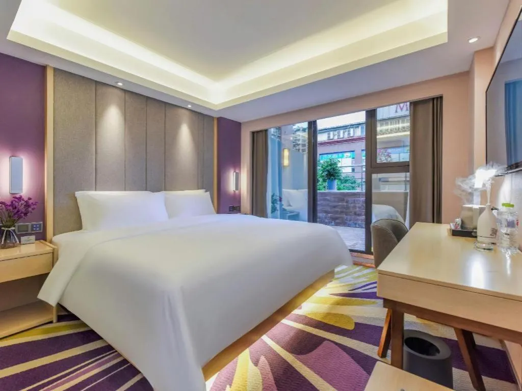 Bed in Lavande Hotel Chongqing Nanping Walking Street Wanda Plaza
