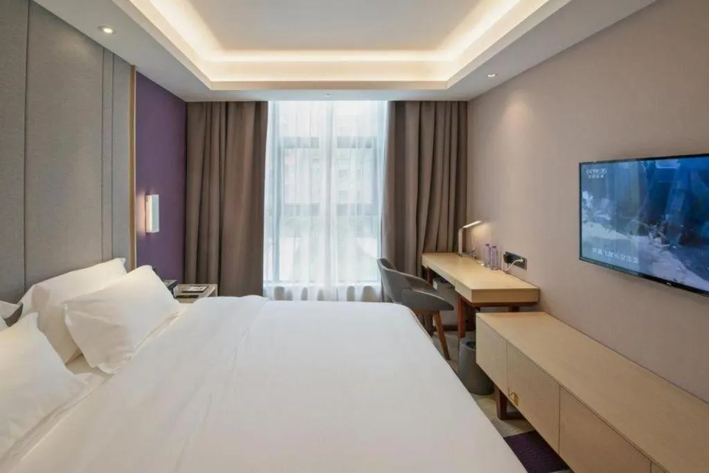 Bed in Lavande Hotel Guangzhou Jiahewanggang Metro Station Konggang Avenue Jinbo Plaza
