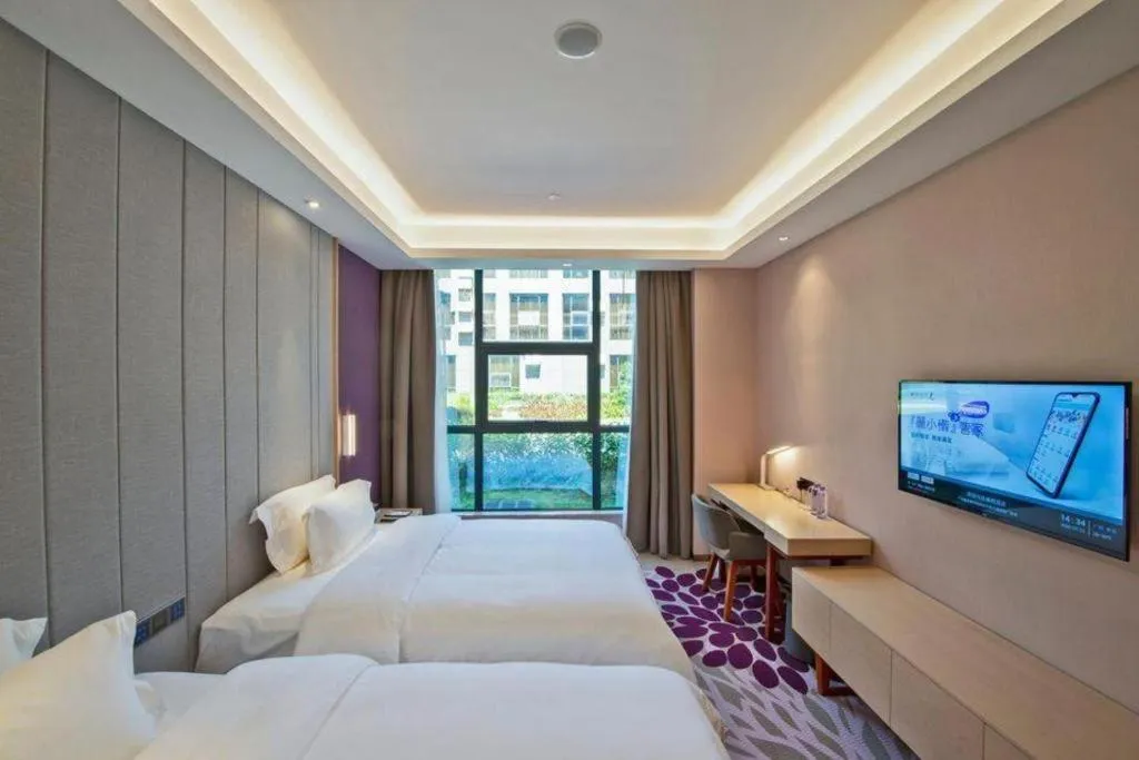 Bed in Lavande Hotel Guangzhou Jiahewanggang Metro Station Konggang Avenue Jinbo Plaza