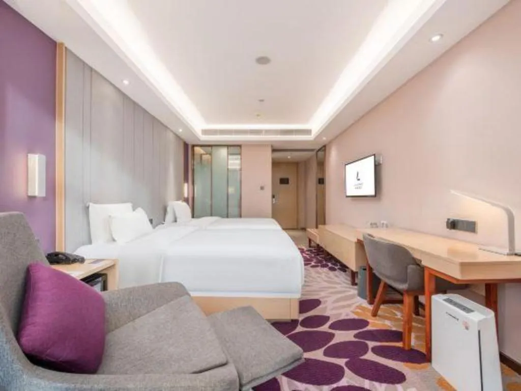 Bed in Lavande Hotel Guangzhou Jiahewanggang Metro Station Konggang Avenue Jinbo Plaza