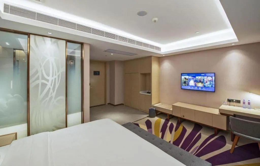 Bed in Lavande Hotel Guangzhou Jiahewanggang Metro Station Konggang Avenue Jinbo Plaza