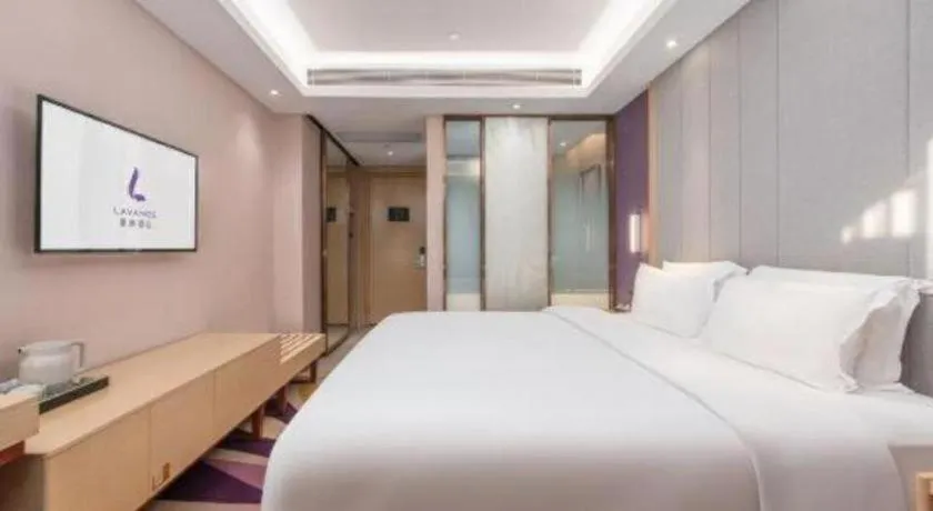 Bed in Lavande Hotel Guangzhou Jiahewanggang Metro Station Konggang Avenue Jinbo Plaza