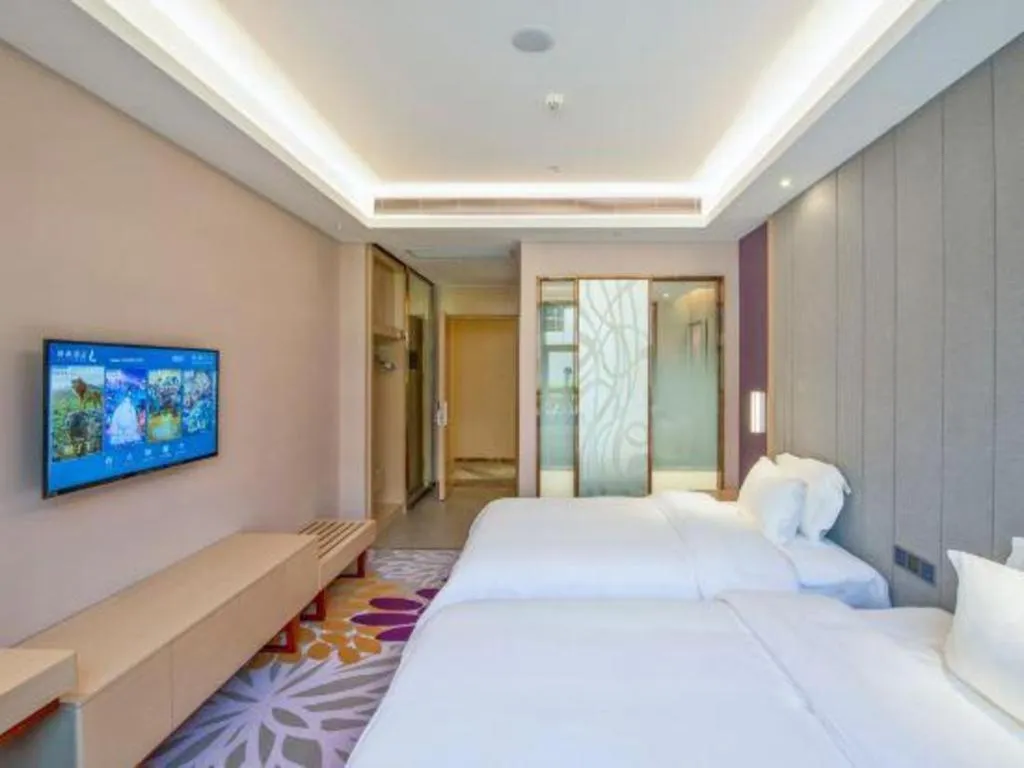 Bed in Lavande Hotel Guangzhou Jiahewanggang Metro Station Konggang Avenue Jinbo Plaza