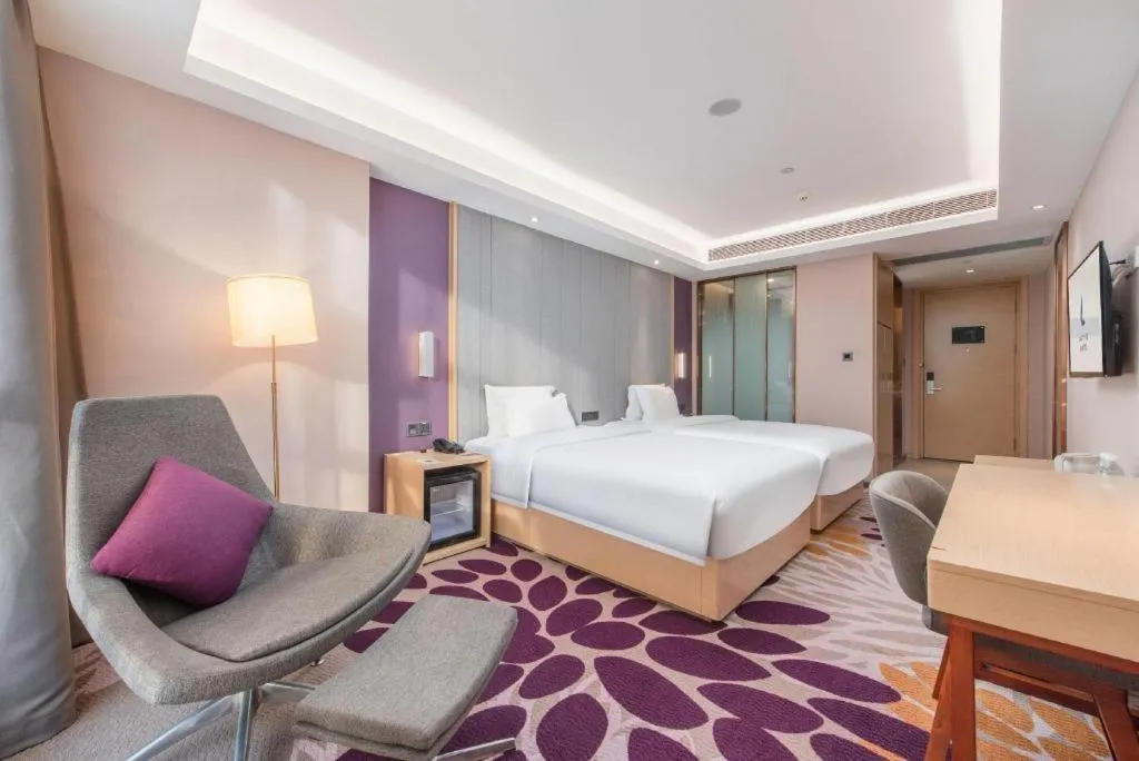 Bed in Lavande Hotel Guangzhou Jiahewanggang Metro Station Konggang Avenue Jinbo Plaza