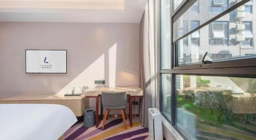 Bed in Lavande Hotel Guangzhou Jiahewanggang Metro Station Konggang Avenue Jinbo Plaza