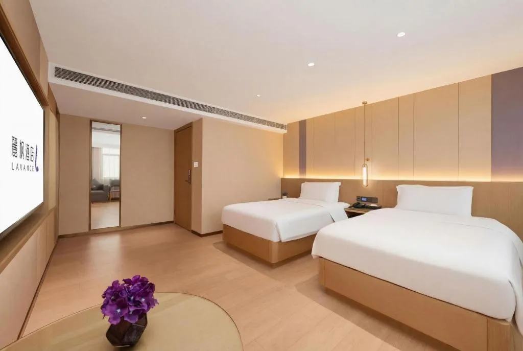 Bed in Lavande Hotel Shenzhen East Gate Wanxiang City Guomao Metro Statipn