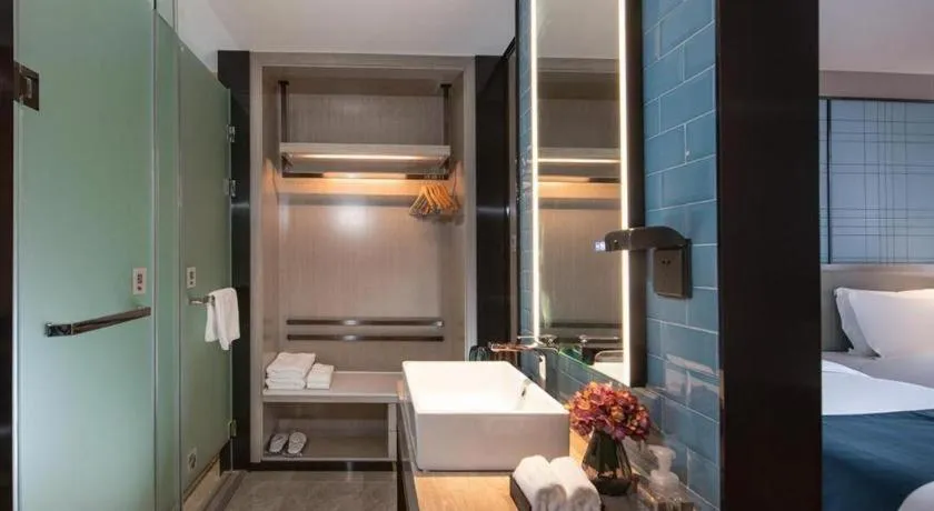 Bed in Echarm Hotel Shenzhen International Exhibition Center Fuyong