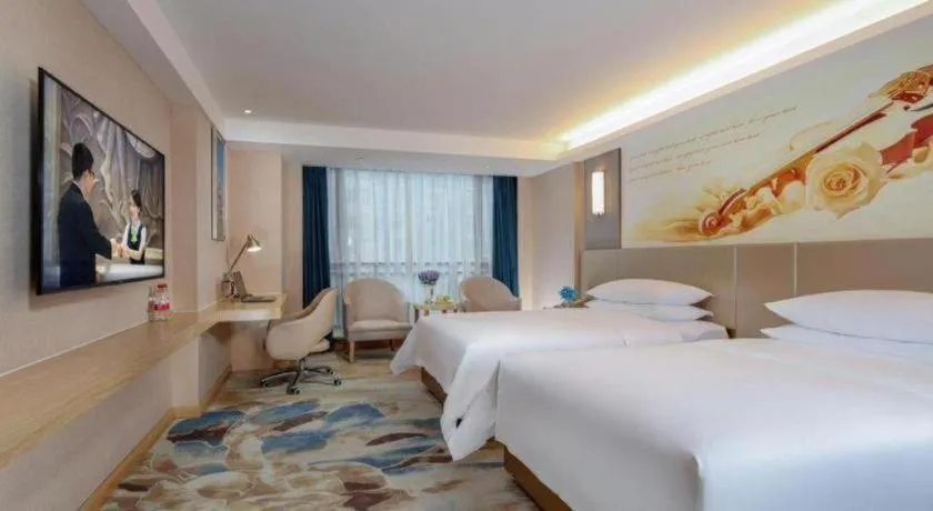 Bed in Vienna Hotel Chengdu Xinjin Old Pier Liujianian Metro Station