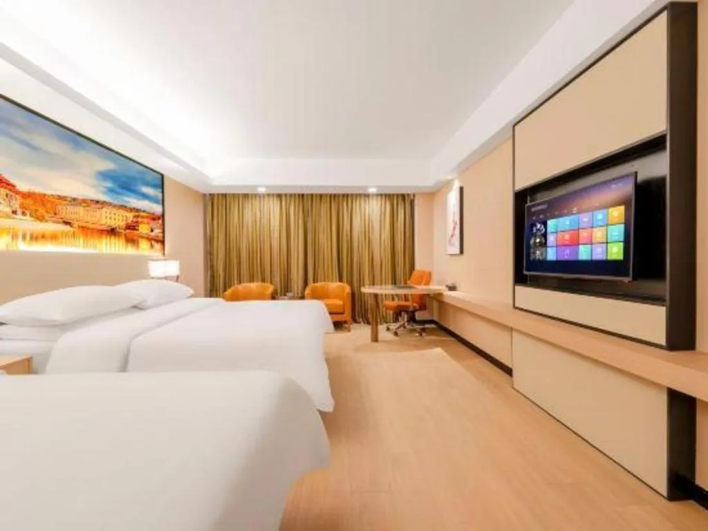 Bed in Vienna Hotel Shandong Jinan High-Tech Wanda Exhibition Center