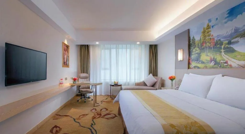 Bed in Vienna Hotel Shandong Jinan High-Tech Wanda Exhibition Center