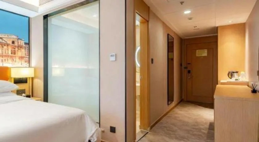 Bed in Vienna Hotel Shandong Jinan High-Tech Wanda Exhibition Center