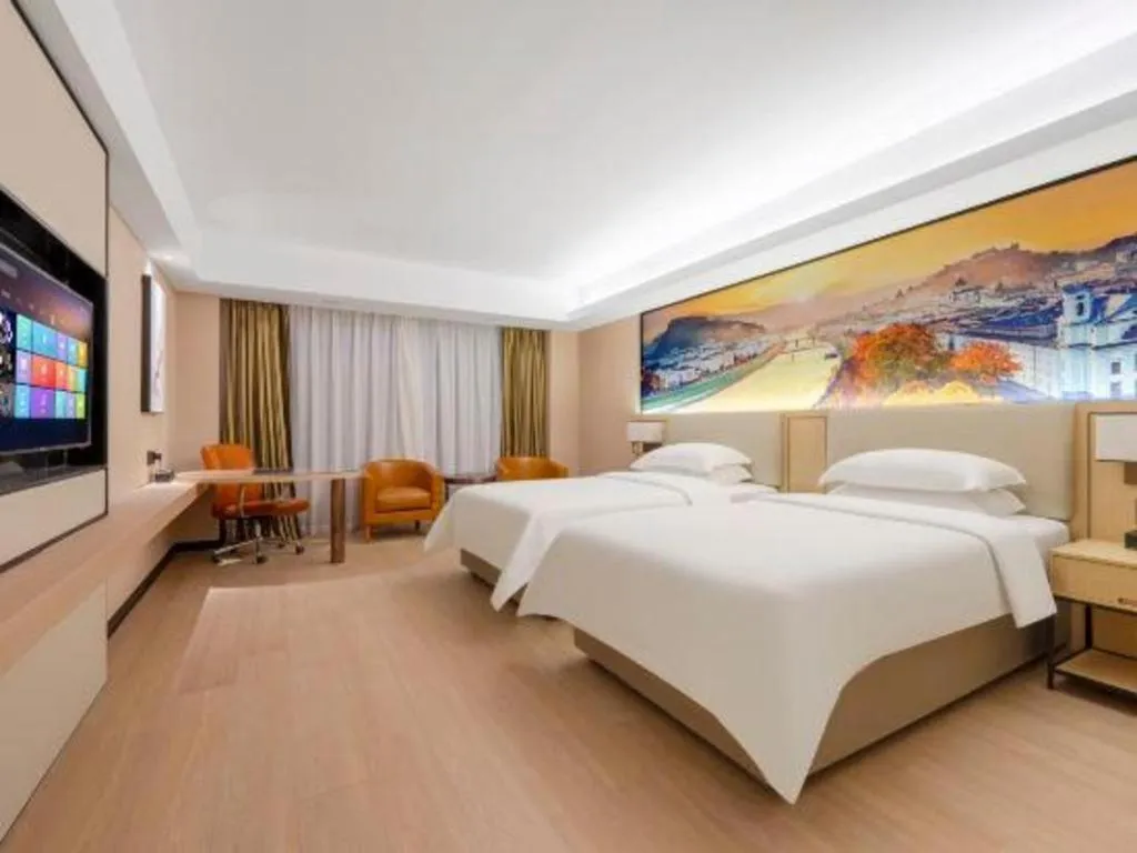 Bed in Vienna Hotel Shandong Jinan High-Tech Wanda Exhibition Center