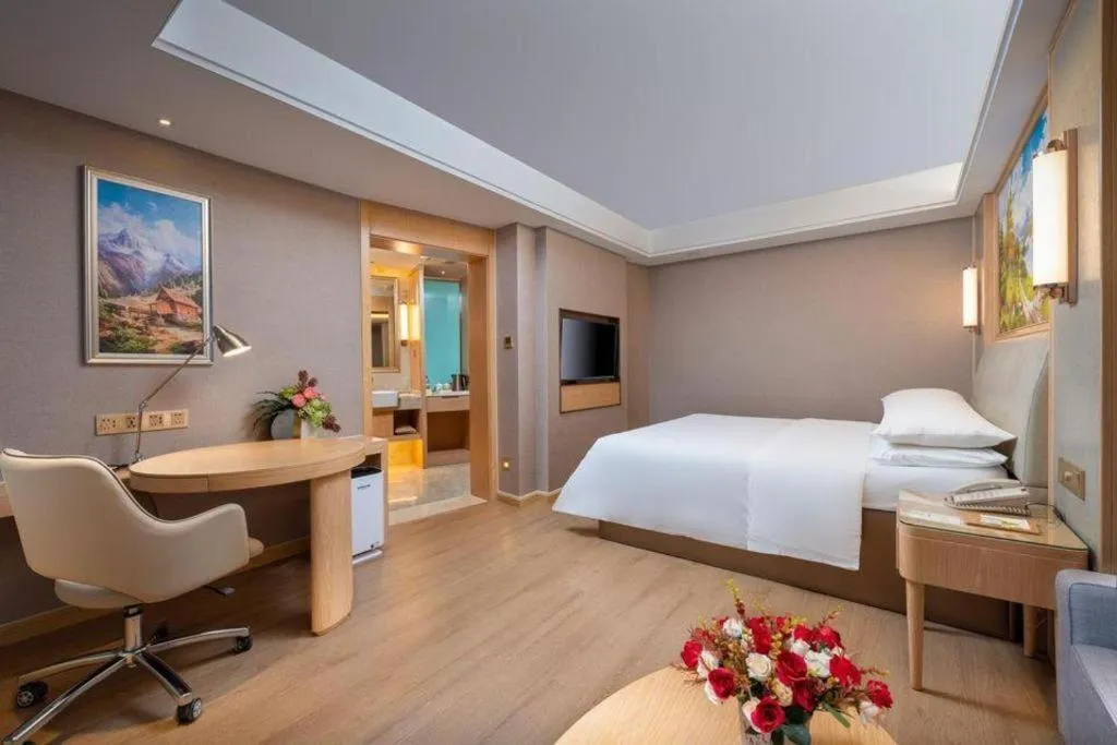 Bed in Vienna Hotel Tianjin Olympic Sports Center Tianta