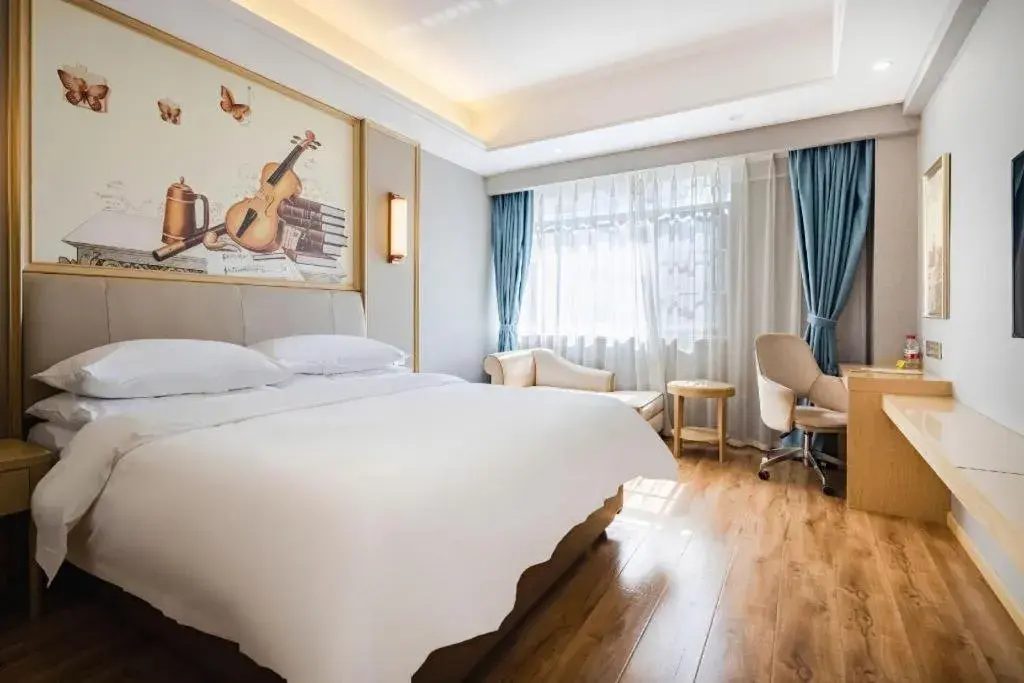 Bed in Vienna Hotel Kunming Baiyun Road Metro Station Jiang'an Bed in Vienna Hotel Kunming Baiyun Road Metro Station Jiang'an