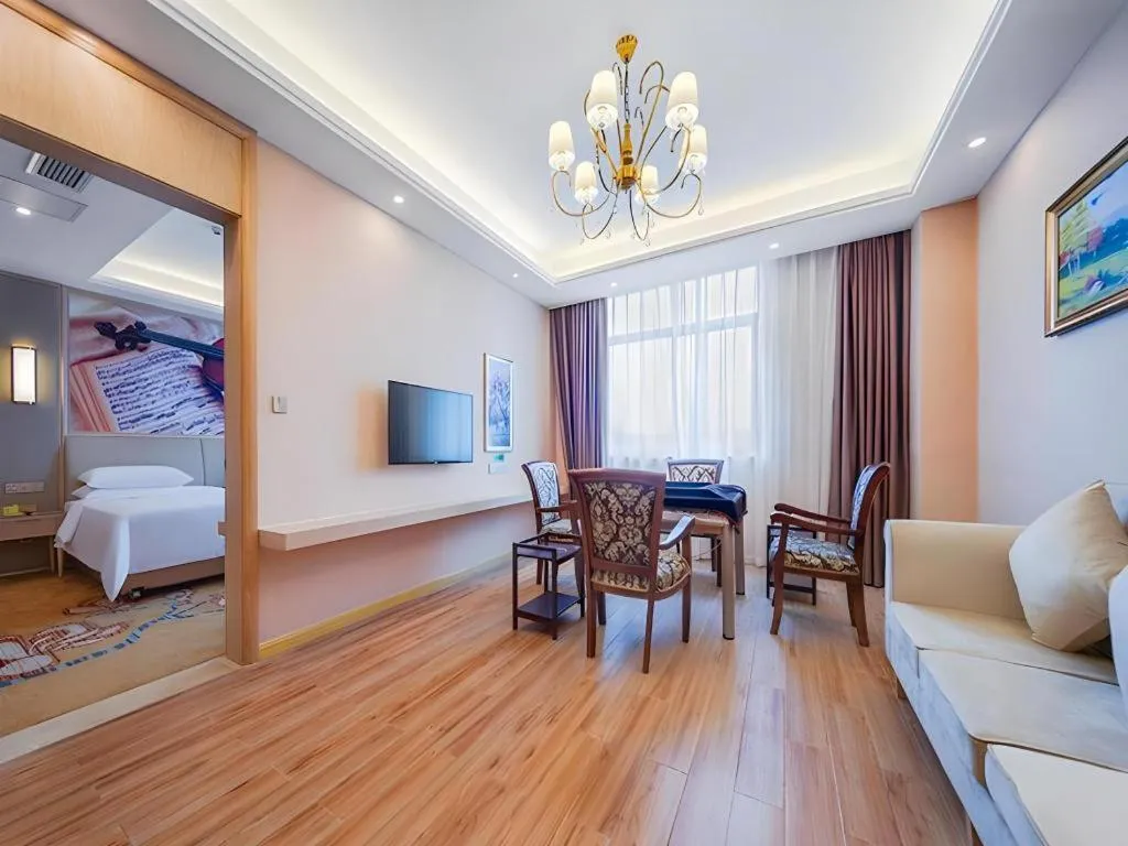 Bed in Vienna Hotel Chongqing Jiangjin Shuangfu