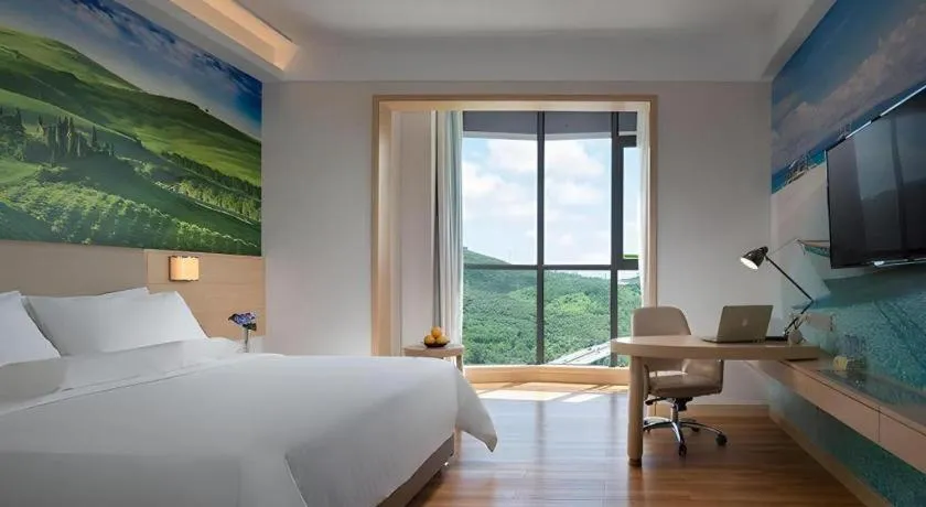 Bed in Best Sleep International Hotel Shenzhen Tanglang Metro Station