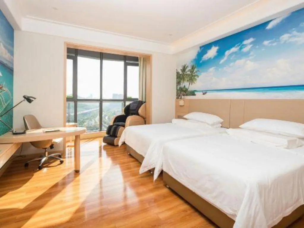 Bed in Best Sleep International Hotel Shenzhen Tanglang Metro Station