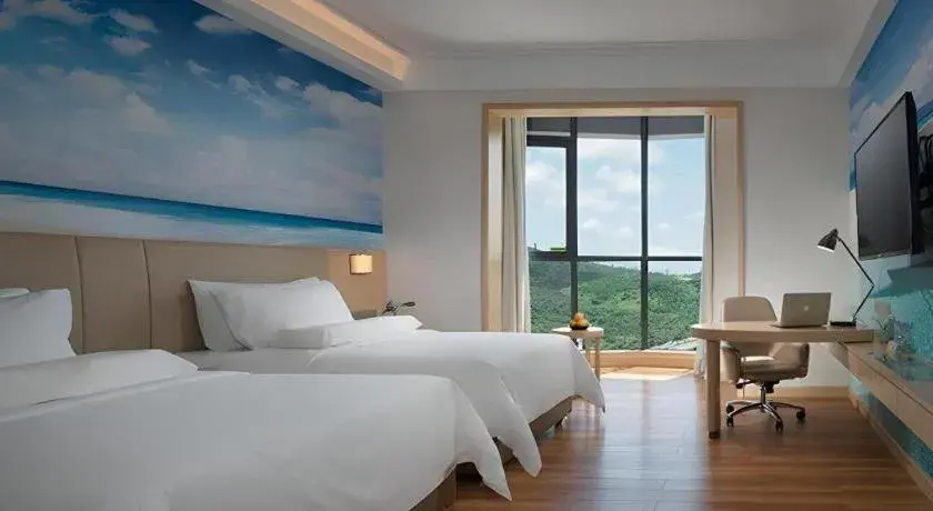 Bed in Best Sleep International Hotel Shenzhen Tanglang Metro Station Bed in Best Sleep International Hotel Shenzhen Tanglang Metro Station