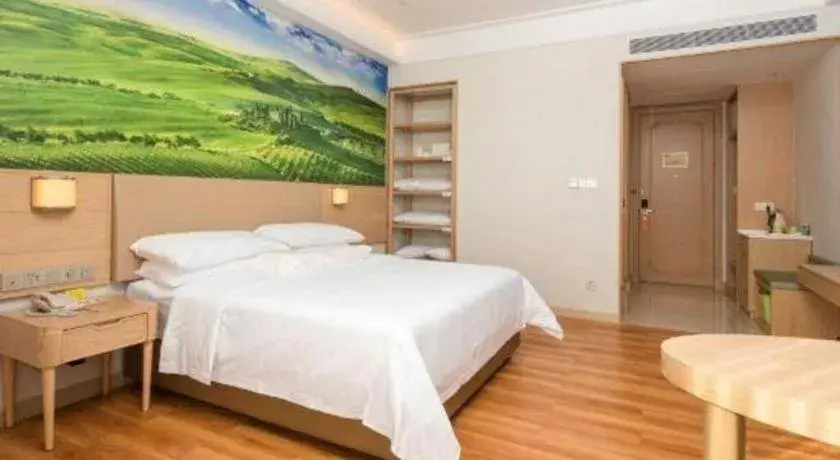 Bed in Best Sleep International Hotel Shenzhen Tanglang Metro Station Bed in Best Sleep International Hotel Shenzhen Tanglang Metro Station