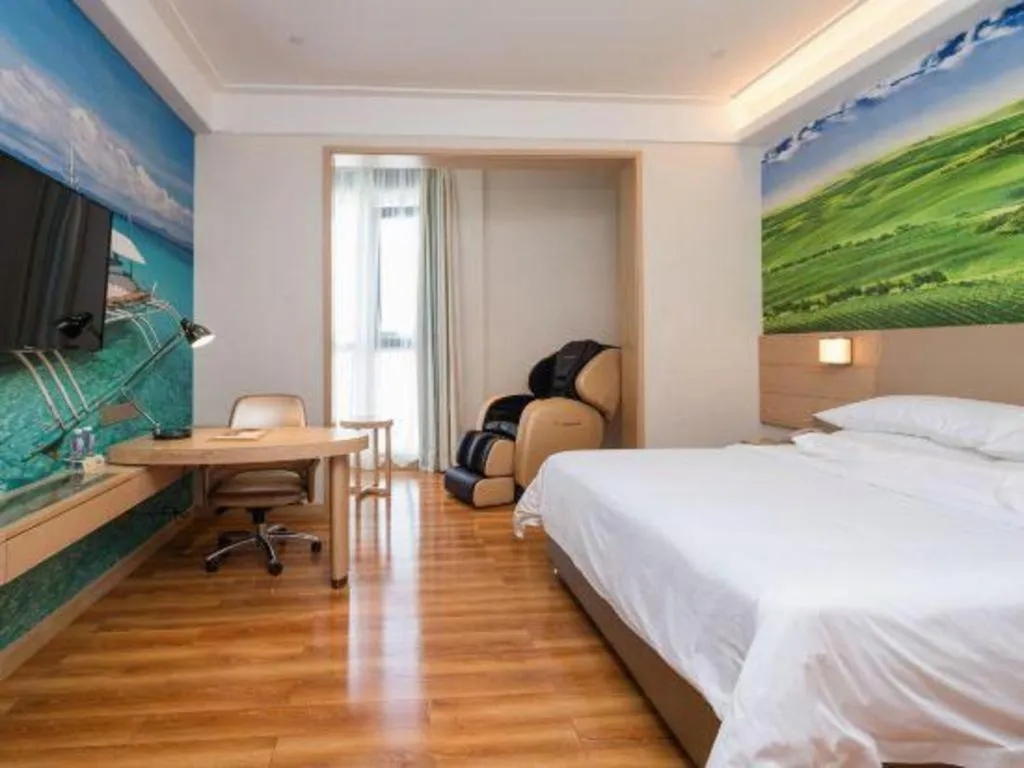 Bed in Best Sleep International Hotel Shenzhen Tanglang Metro Station