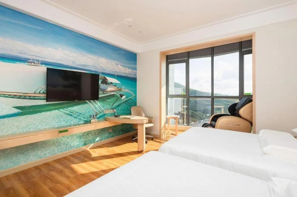 Bed in Best Sleep International Hotel Shenzhen Tanglang Metro Station