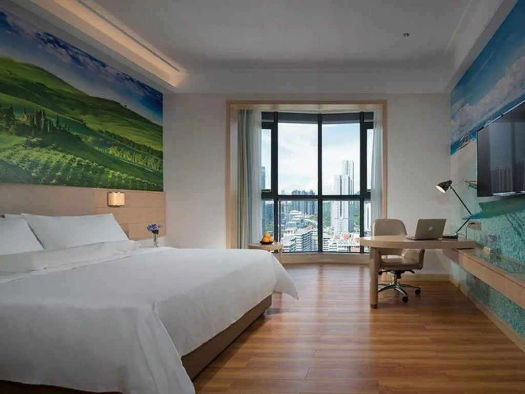 Bed in Best Sleep International Hotel Shenzhen Tanglang Metro Station