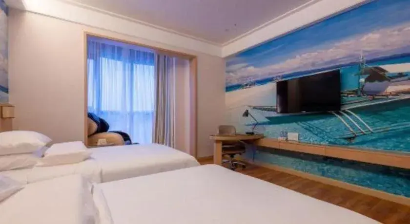 Bed in Best Sleep International Hotel Shenzhen Tanglang Metro Station Bed in Best Sleep International Hotel Shenzhen Tanglang Metro Station