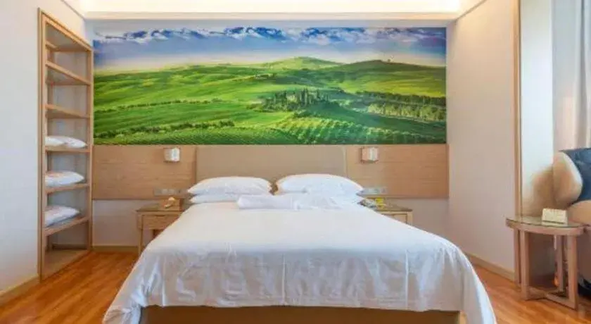 Bed in Best Sleep International Hotel Shenzhen Tanglang Metro Station Bed in Best Sleep International Hotel Shenzhen Tanglang Metro Station