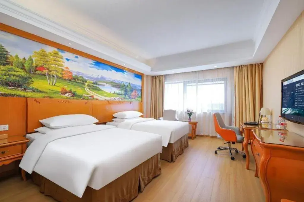 Bed in Vienna Hotel Suzhou Yangcheng Lake Fashion Stage Bed in Vienna Hotel Suzhou Yangcheng Lake Fashion Stage